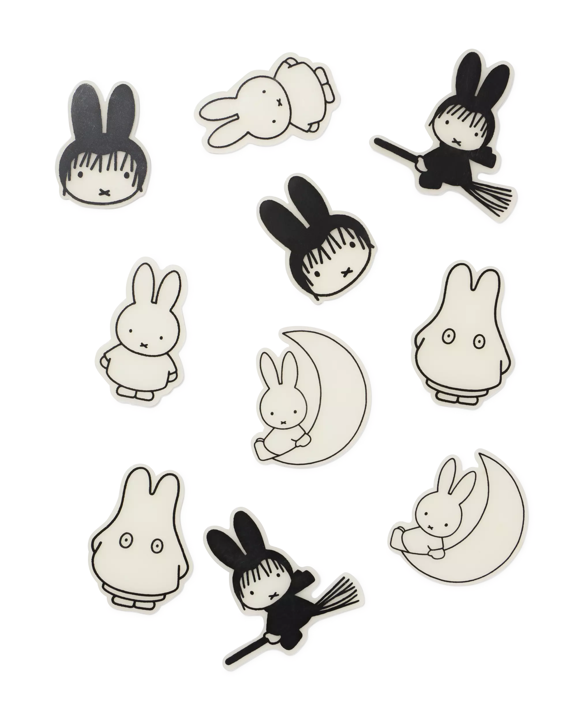 autocollants muraux miffy phosphorescents Halloween - 10 pièces