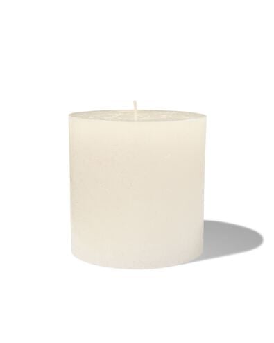 bougie rustique &Oslash;10x10 cm ivoire ivoire 10 x 10 - 13503163 - HEMA
