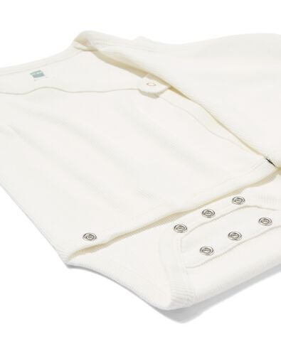 newborn meegroei overslag body rib  wit wit - 33430520WHITE - HEMA