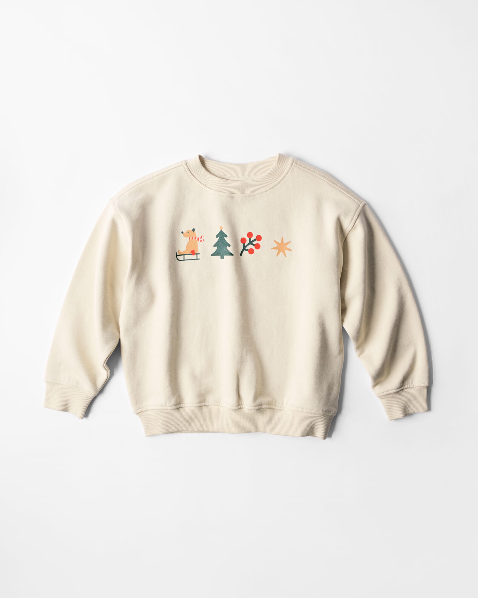 pull enfant No&euml;l &eacute;cru &eacute;cru - 30730701ECRU - HEMA