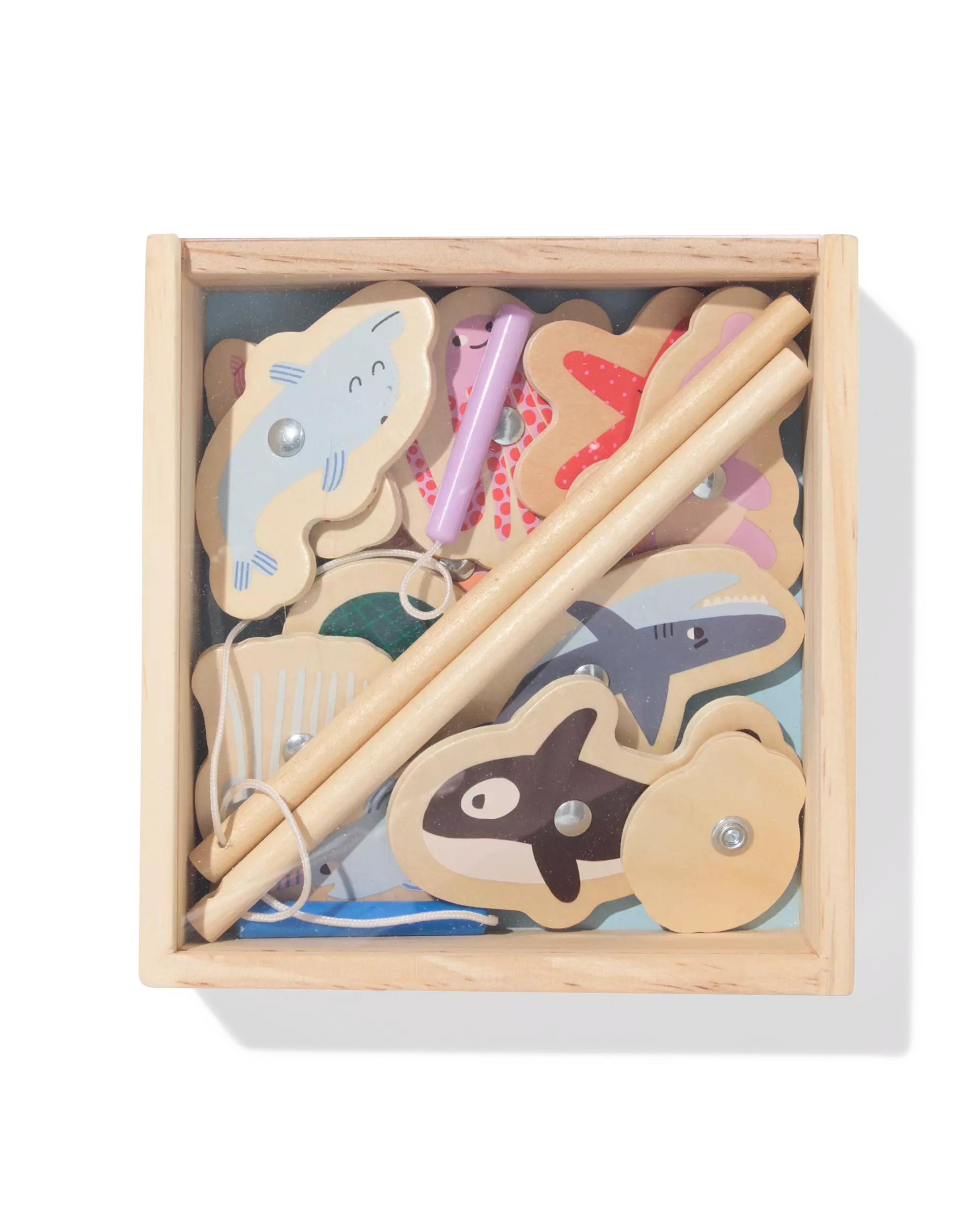 jeu de pêche magnétique 17x5x16cm créatures marines 