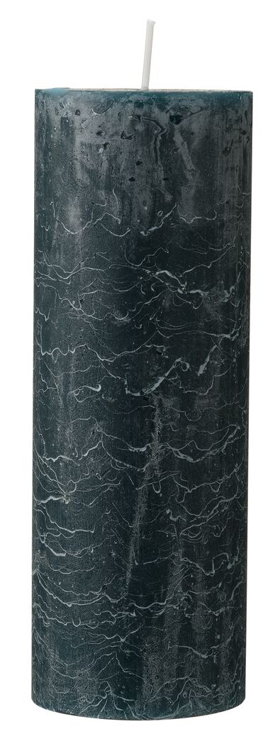 bougie rustique &Oslash;7x19 cm vert fonc&eacute; vert fonc&eacute; 7 x 19 - 13501870 - HEMA