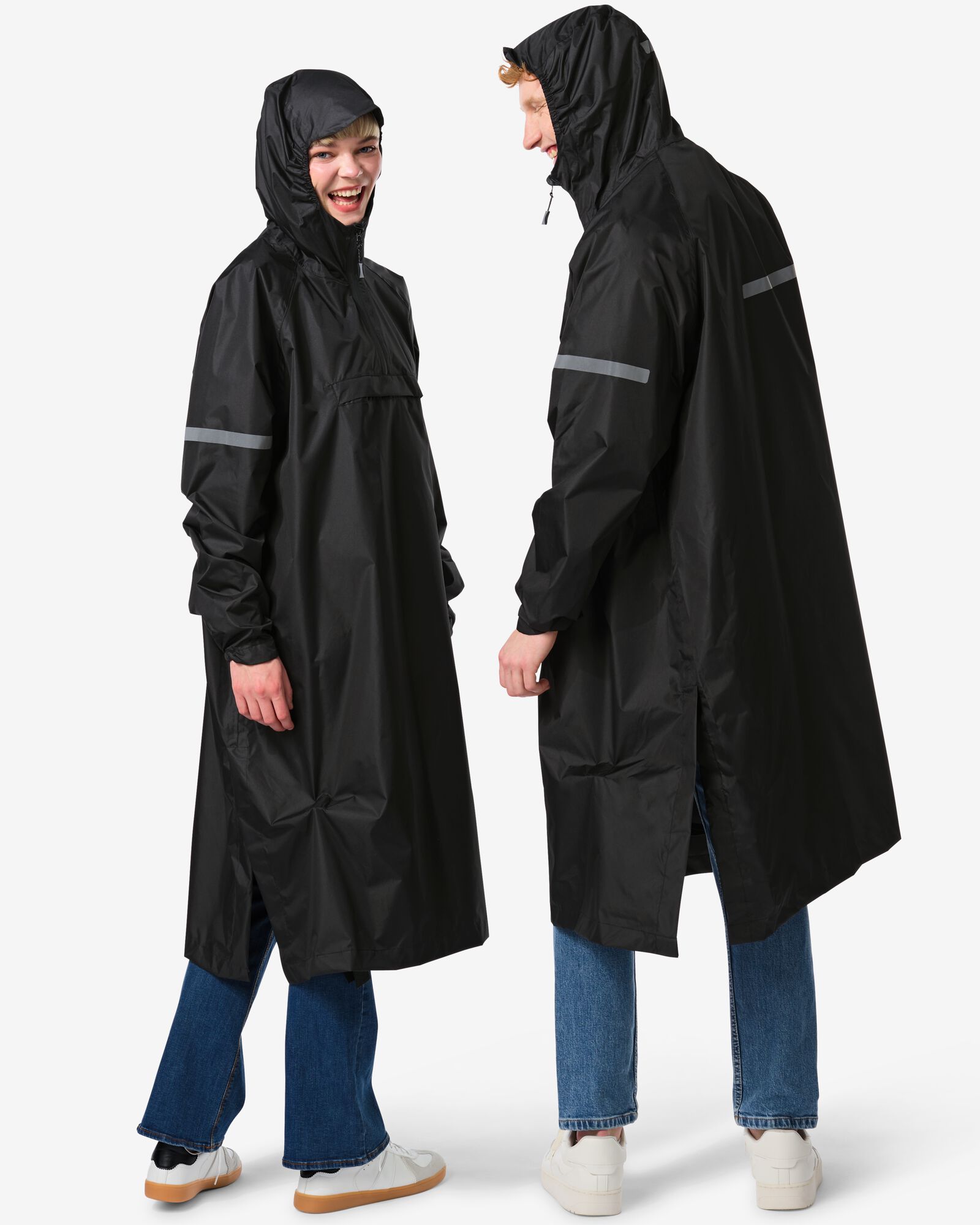 poncho de pluie l&eacute;ger adulte noir noir - 34440085BLACK - HEMA
