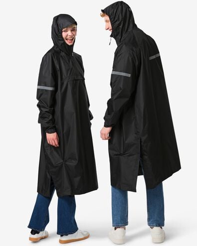 poncho de pluie l&eacute;ger adulte noir noir - 34440085BLACK - HEMA