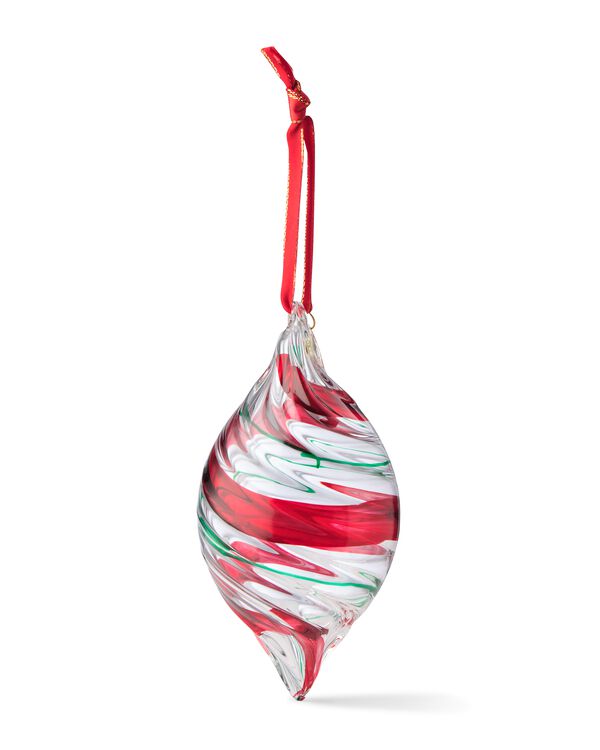 boule de No&euml;l ⌀6,5 cm verre tourbillon - 25102035 - HEMA