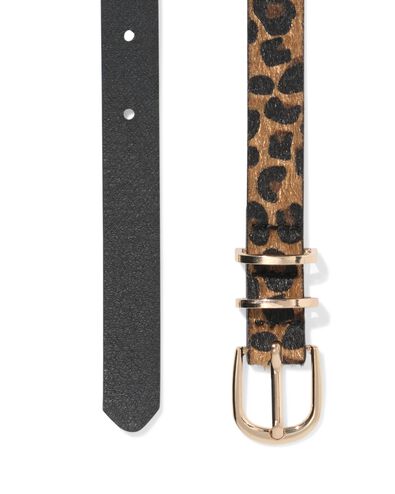 ceinture femme l&eacute;opard marron marron - 16360090BROWN - HEMA