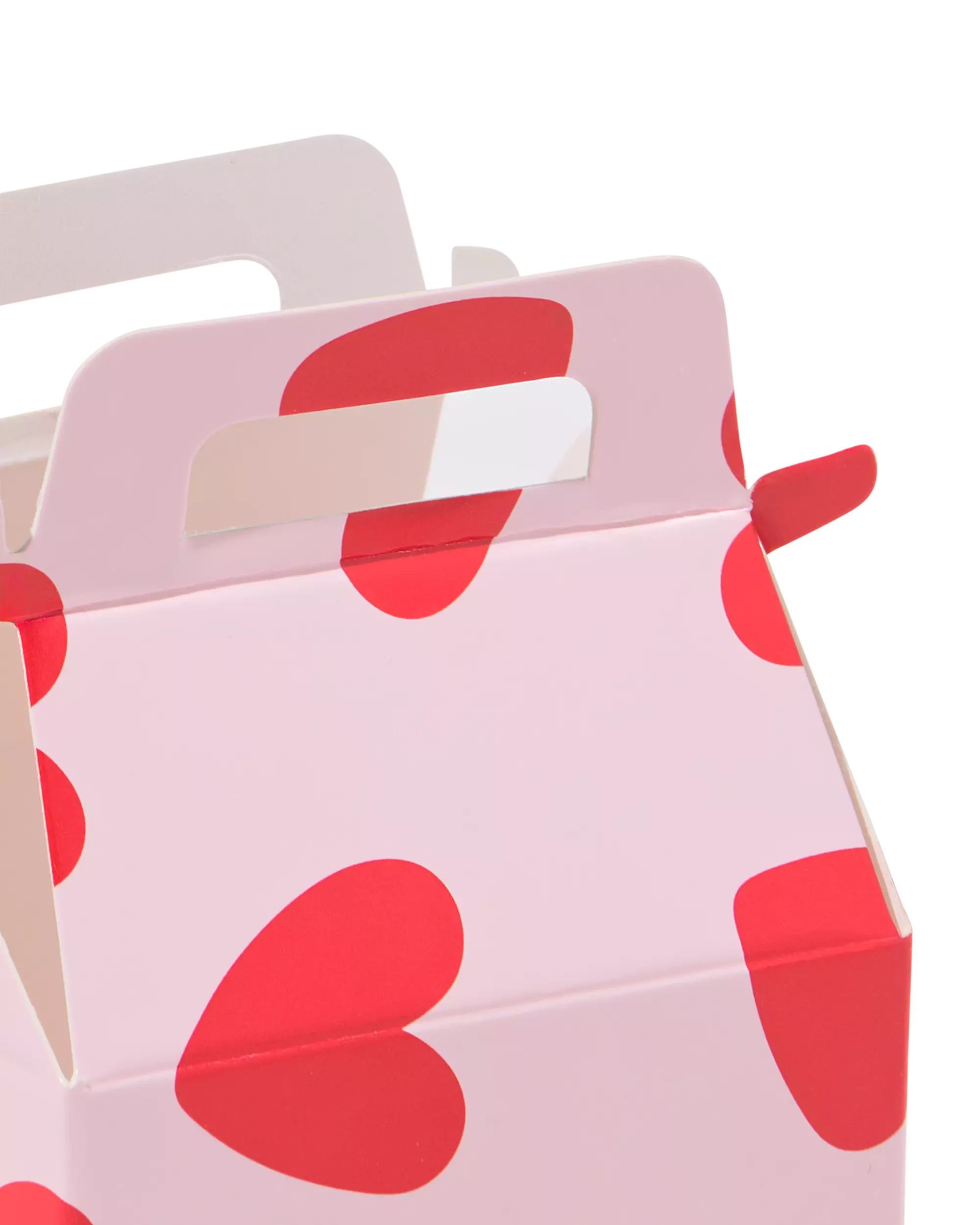 cadeaudoosjes 5x5x5cm hartjes - 6 stuks