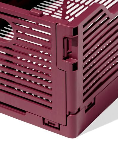 caisse pliante lettres recycl&eacute;e S bordeaux bordeaux S  20 x 30 x 11,5 - 39811084 - HEMA