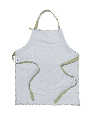 tablier de cuisine &agrave; pois chambray coton - 5400142 - HEMA