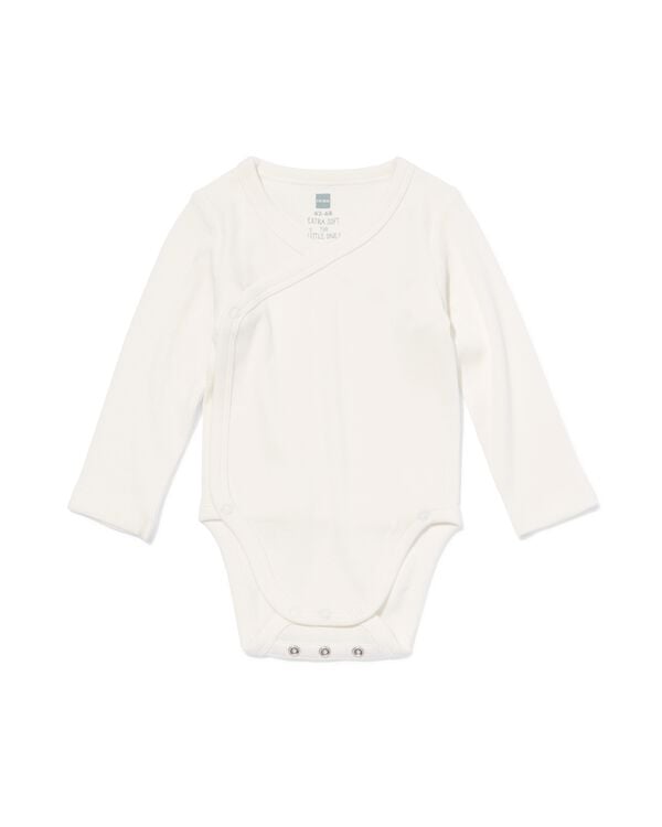 body &eacute;volutif &agrave; rabat nouveau-n&eacute; ENZING&trade; ECOVERO&trade; c&ocirc;tel&eacute;  blanc blanc - 33430520WHITE - HEMA
