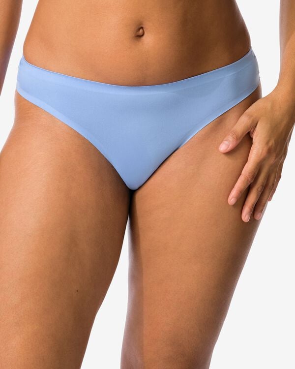 string femme seconde peau microfibre bleu bleu - 19602373BLUE - HEMA