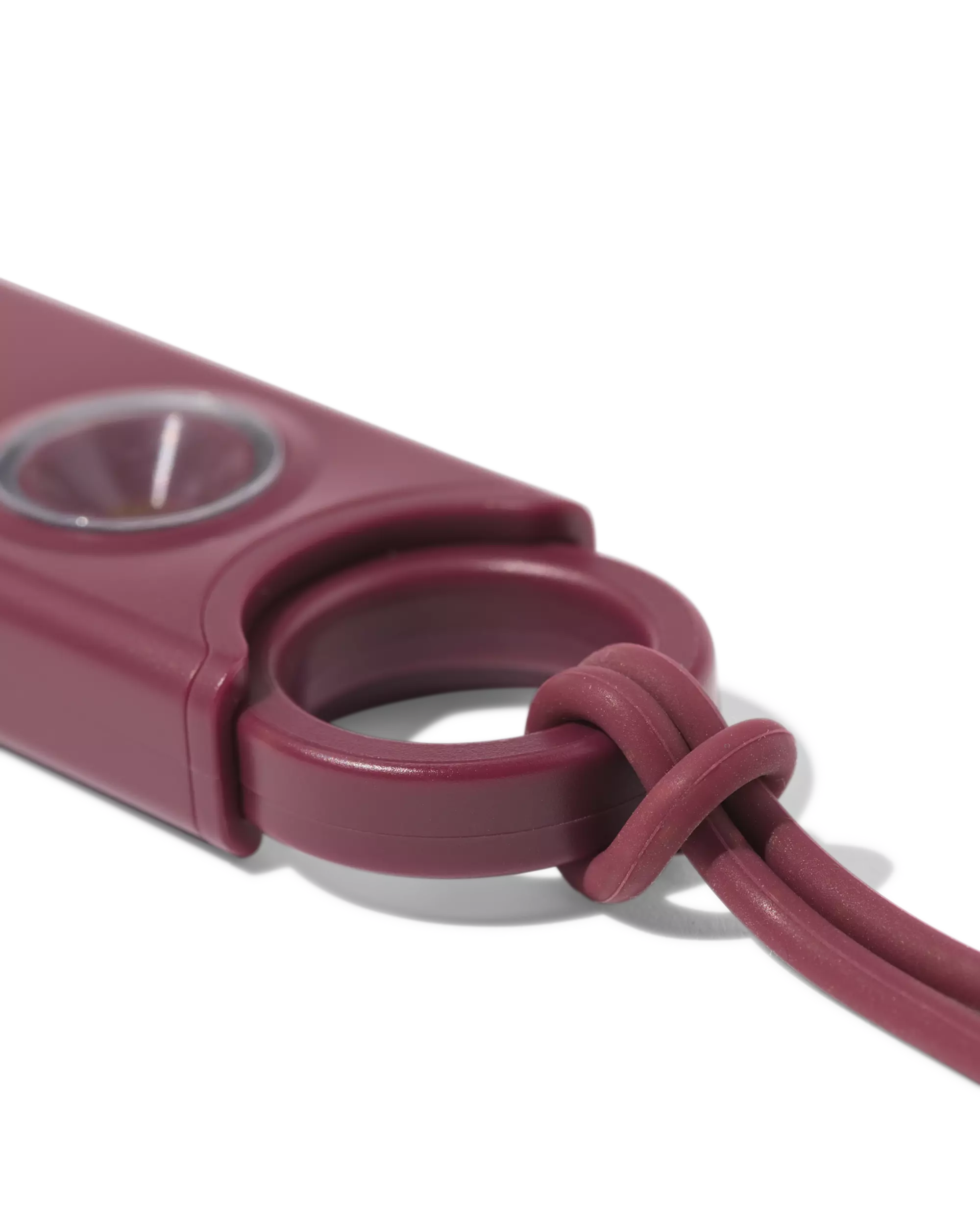 zelfverdediging sleutelhanger 9x3x1.5cm bordeauxrood
