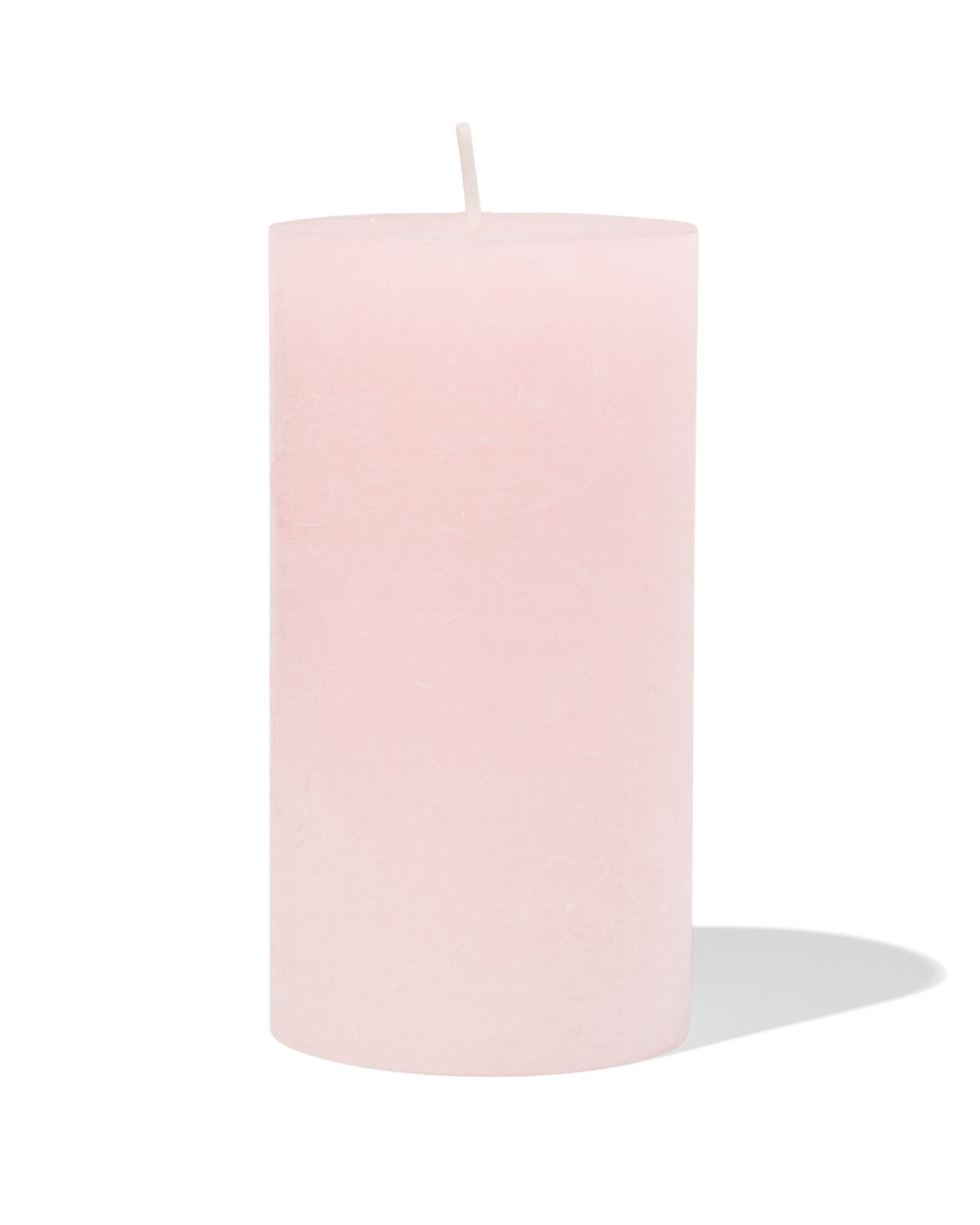 bougie rustique &Oslash;7x13 cm rose p&acirc;le rose p&acirc;le 7 x 13 - 13504108 - HEMA