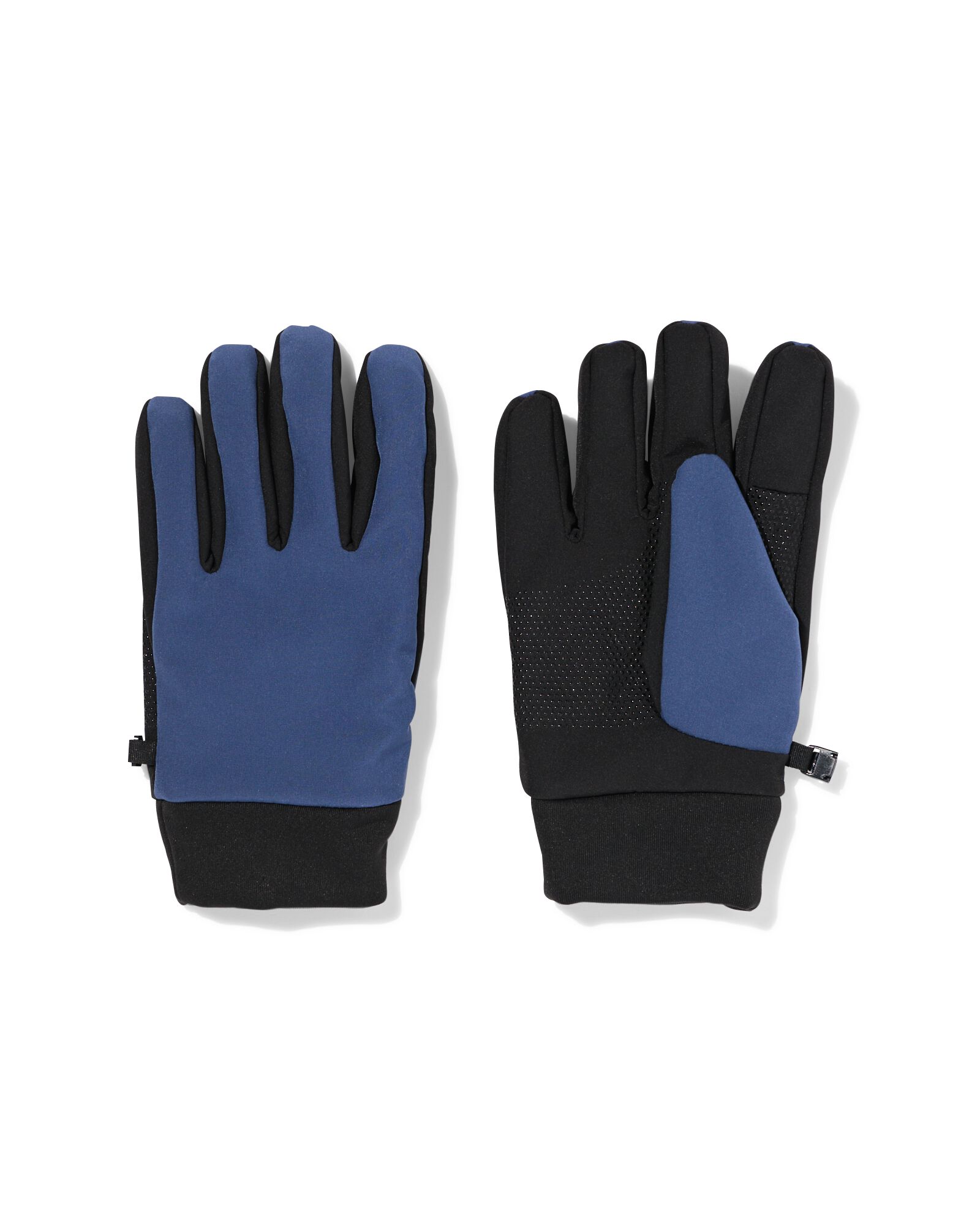 gants homme hydrofuge avec bout tactile bleu fonc&eacute; bleu fonc&eacute; - 16500125DARKBLUE - HEMA