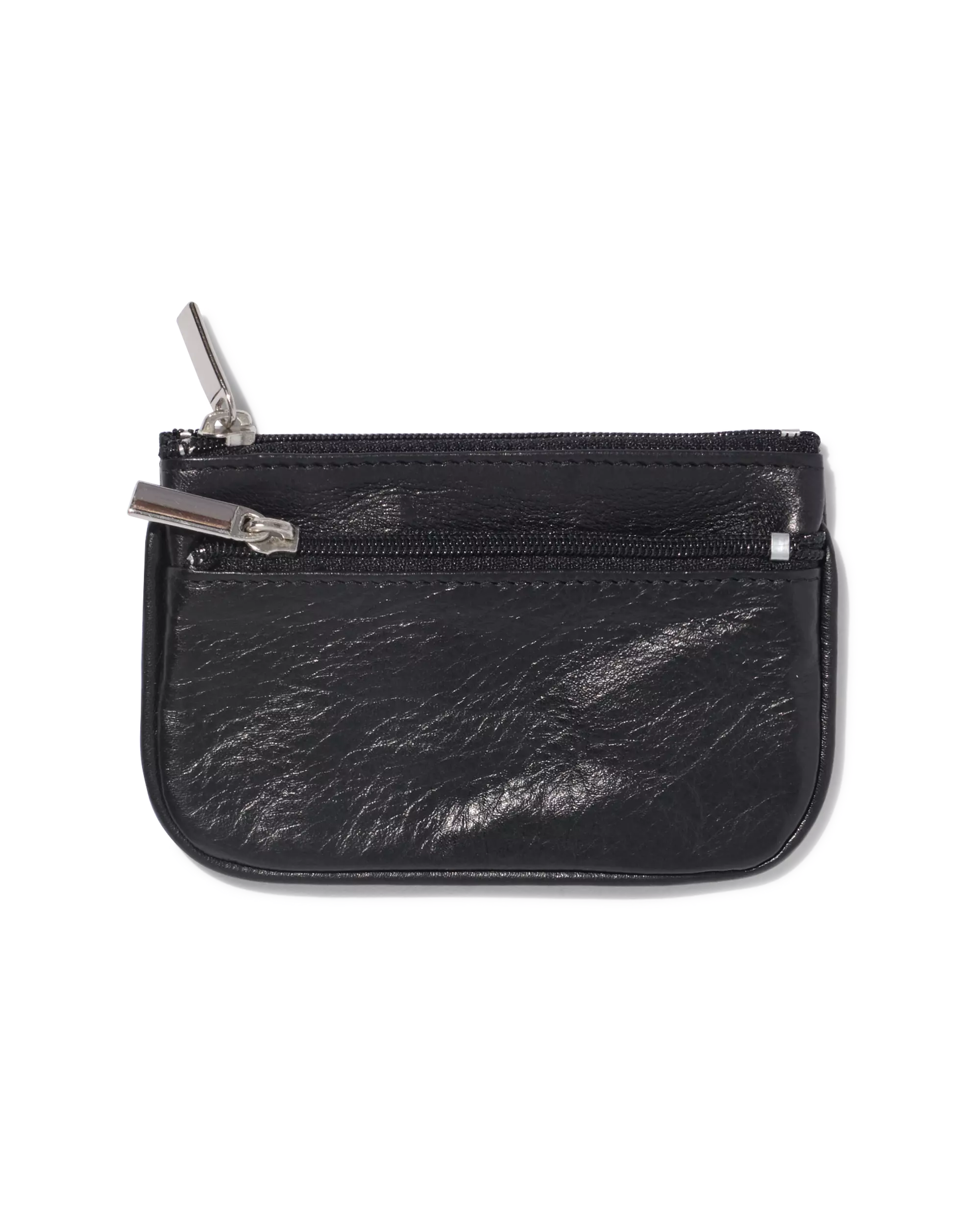 Schlüsseletui aus Leder, Schwarz