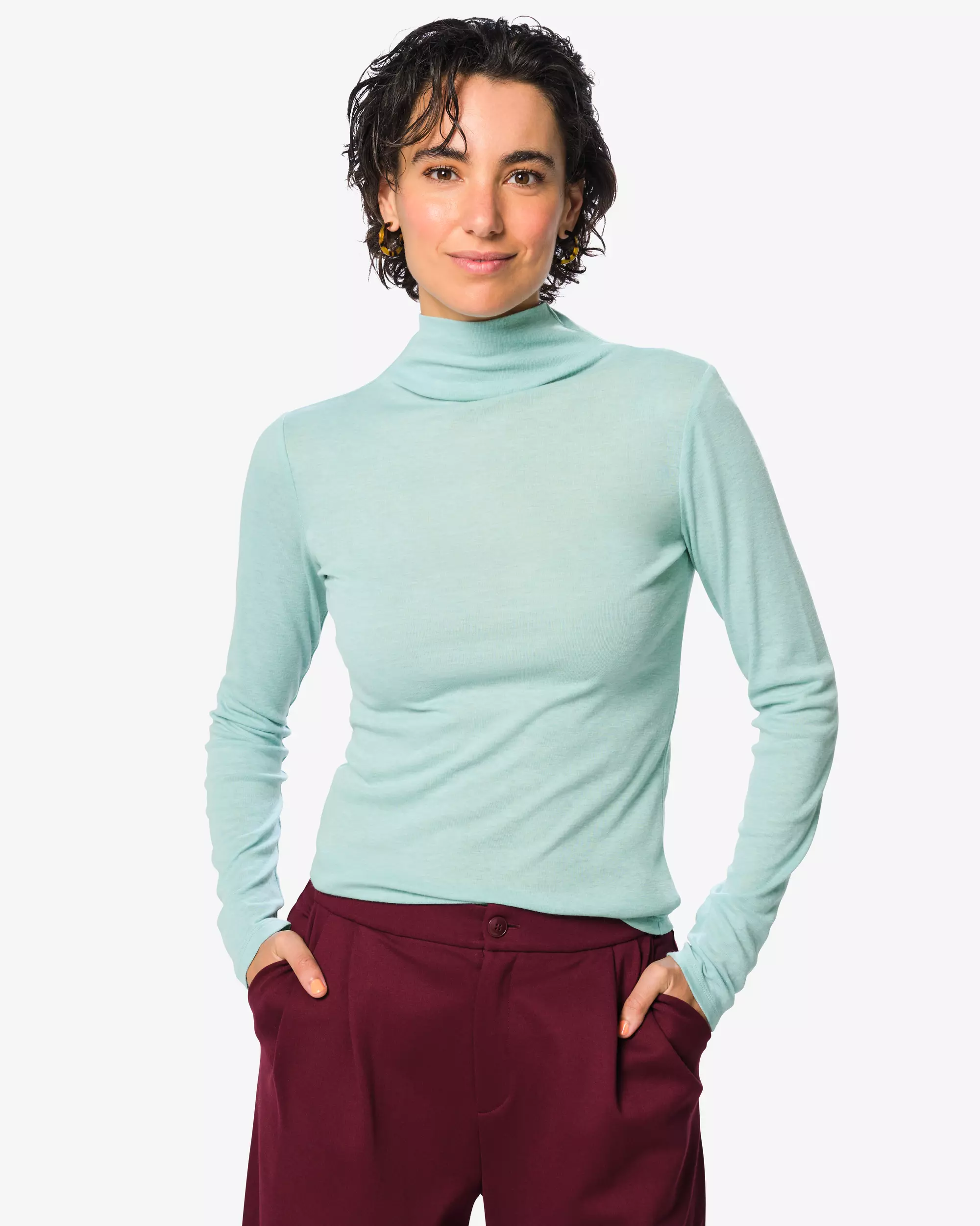 dames T-shirt fijngebreid
