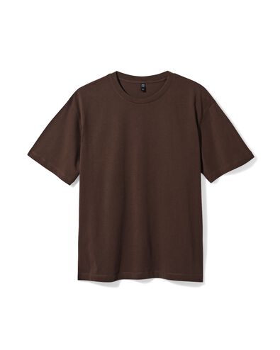 Damen-T-Shirt Oversized Fit braun braun - 36311480BROWN - HEMA