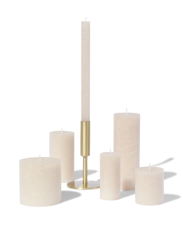 bougies rustiques naturel naturel - 13503009NATURAL - HEMA