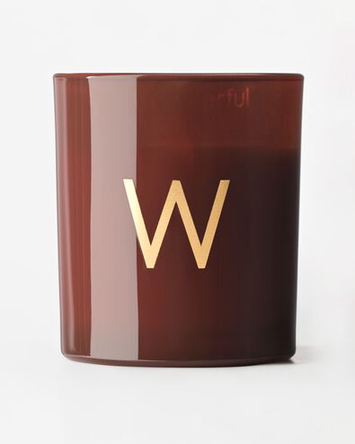 bougie en verre &Oslash;8x9cm lettre W W bougie en verre - 61102682 - HEMA