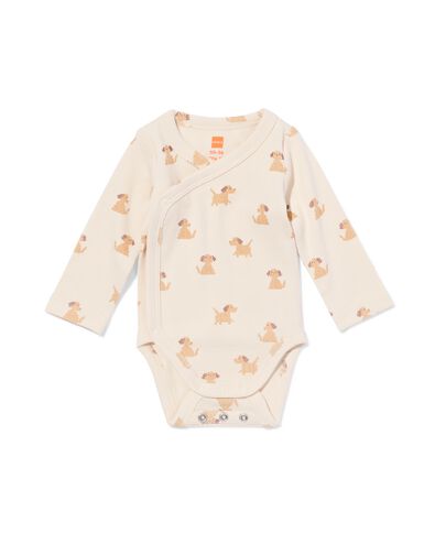 baby meegroei body rib honden grijs grijs - 33457320GREY - HEMA