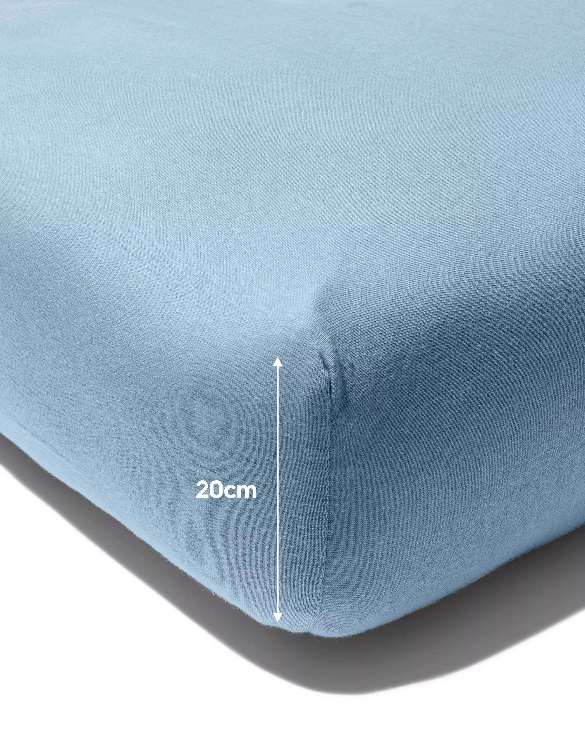 drap-housse enfant jersey 70x150 bleu
