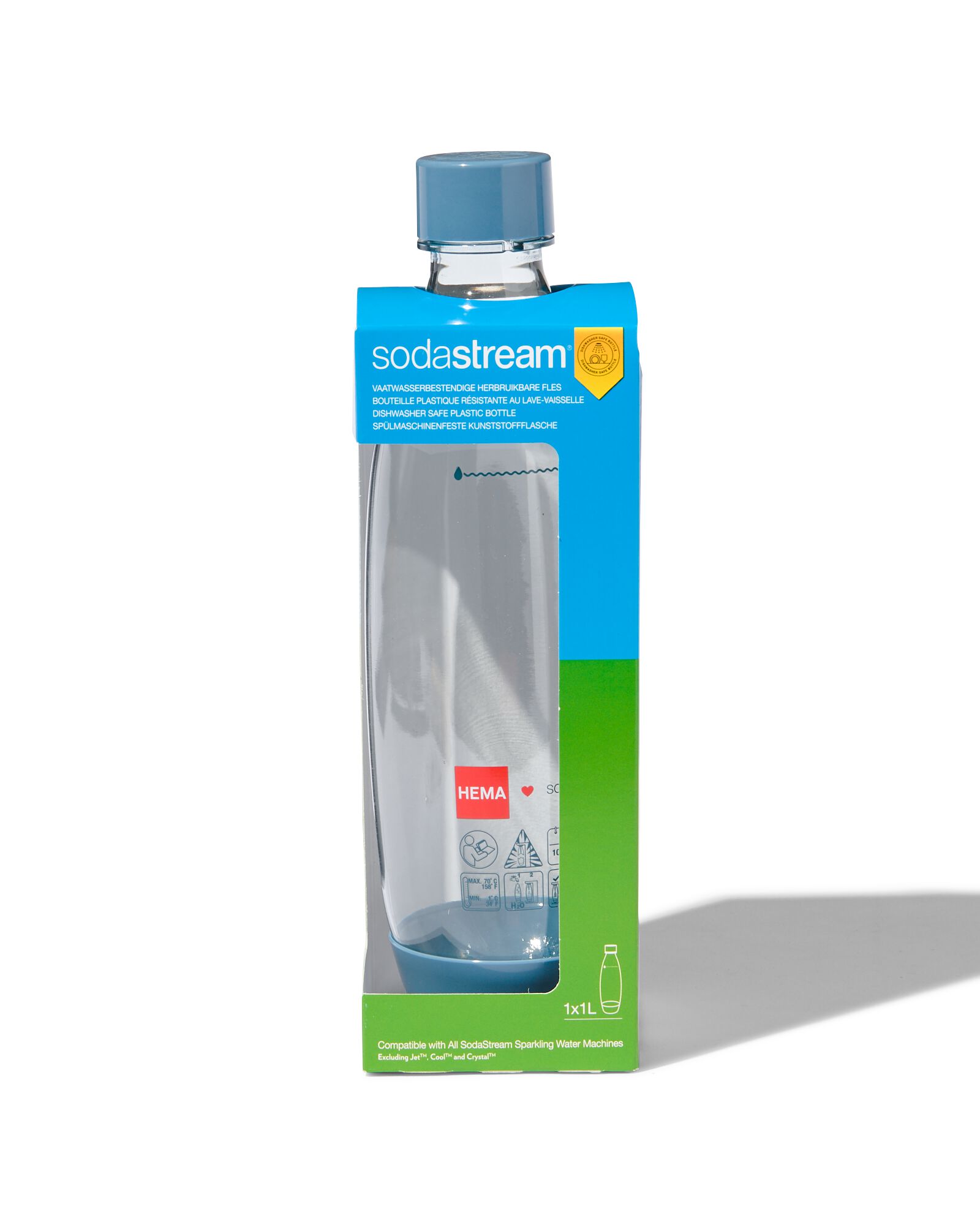SodaStream bouteille en plastique bleu 1L - 80405203 - HEMA
