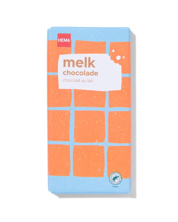 chocoladereep melk 180gram - 10350030 - HEMA
