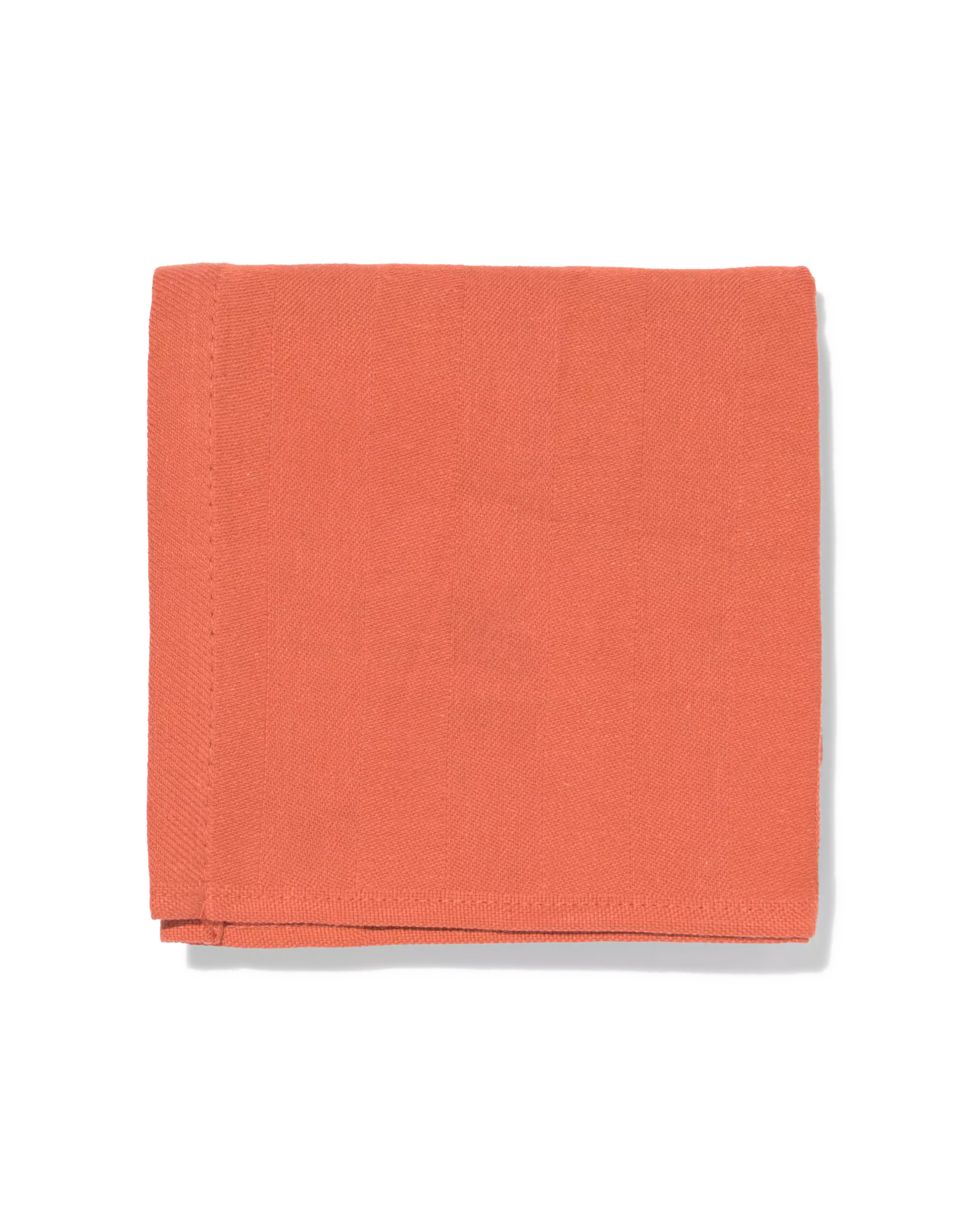 torchon 65 x 65 cm coton corail