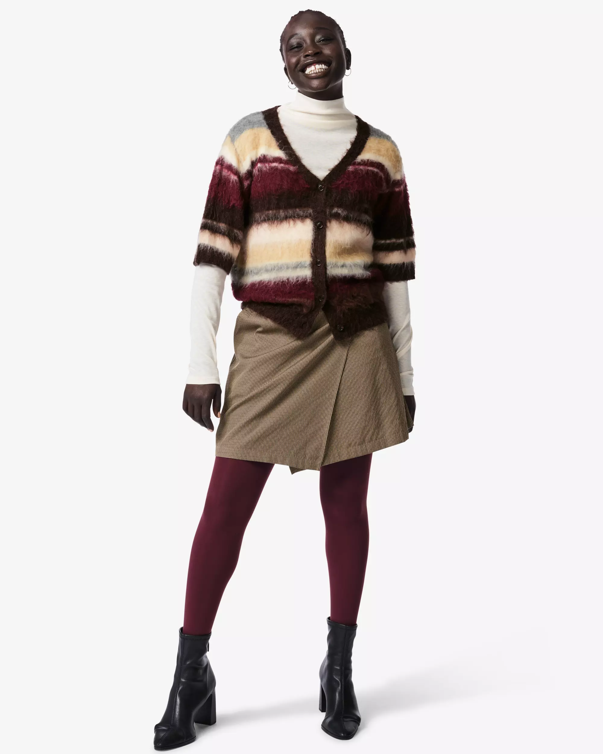 jupe femme coupe classique carreaux