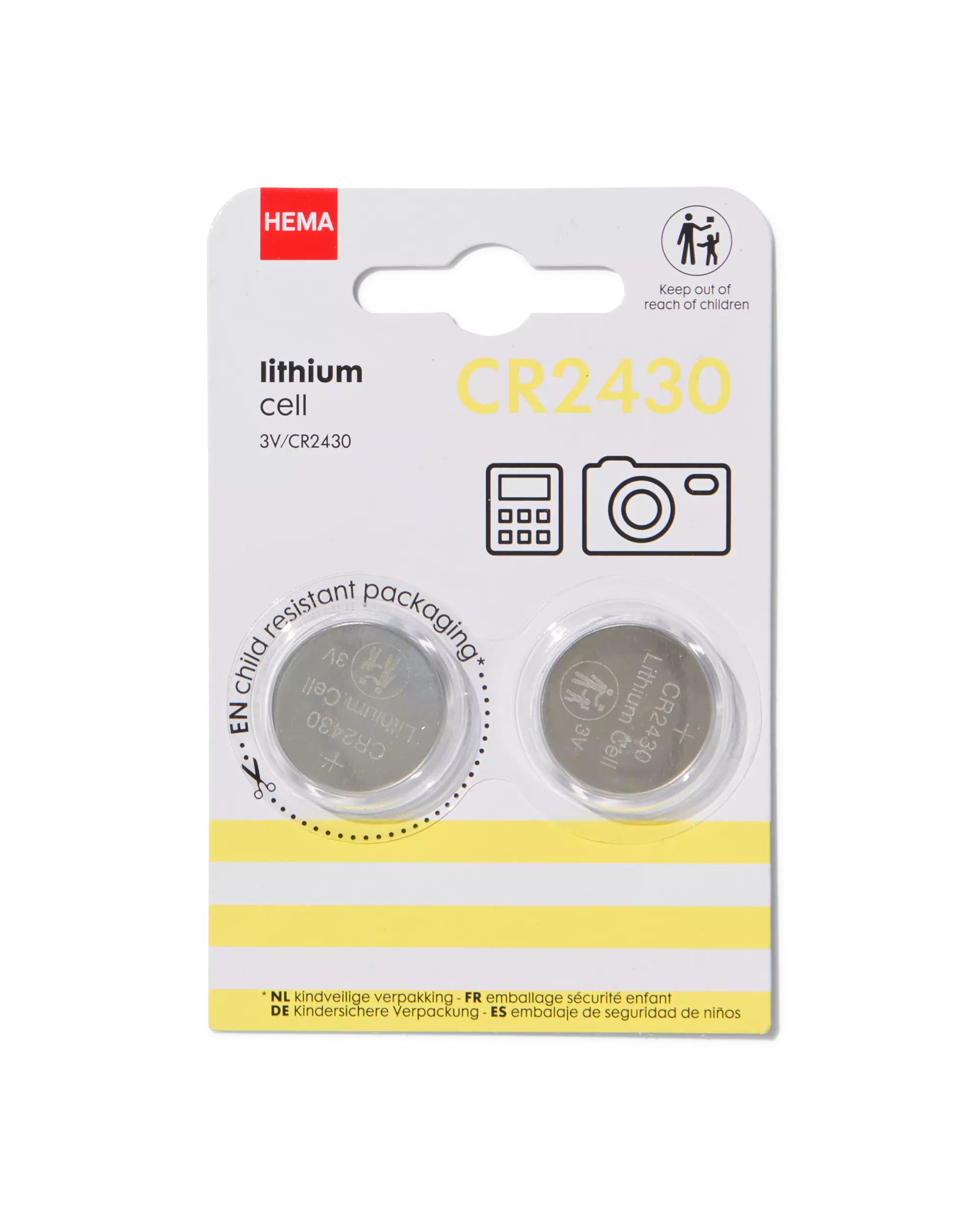 CR2430 lithium batterijen - 2 stuks