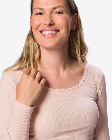 t-shirt femme Olivia jersey rose rose - 36213480PINK - HEMA