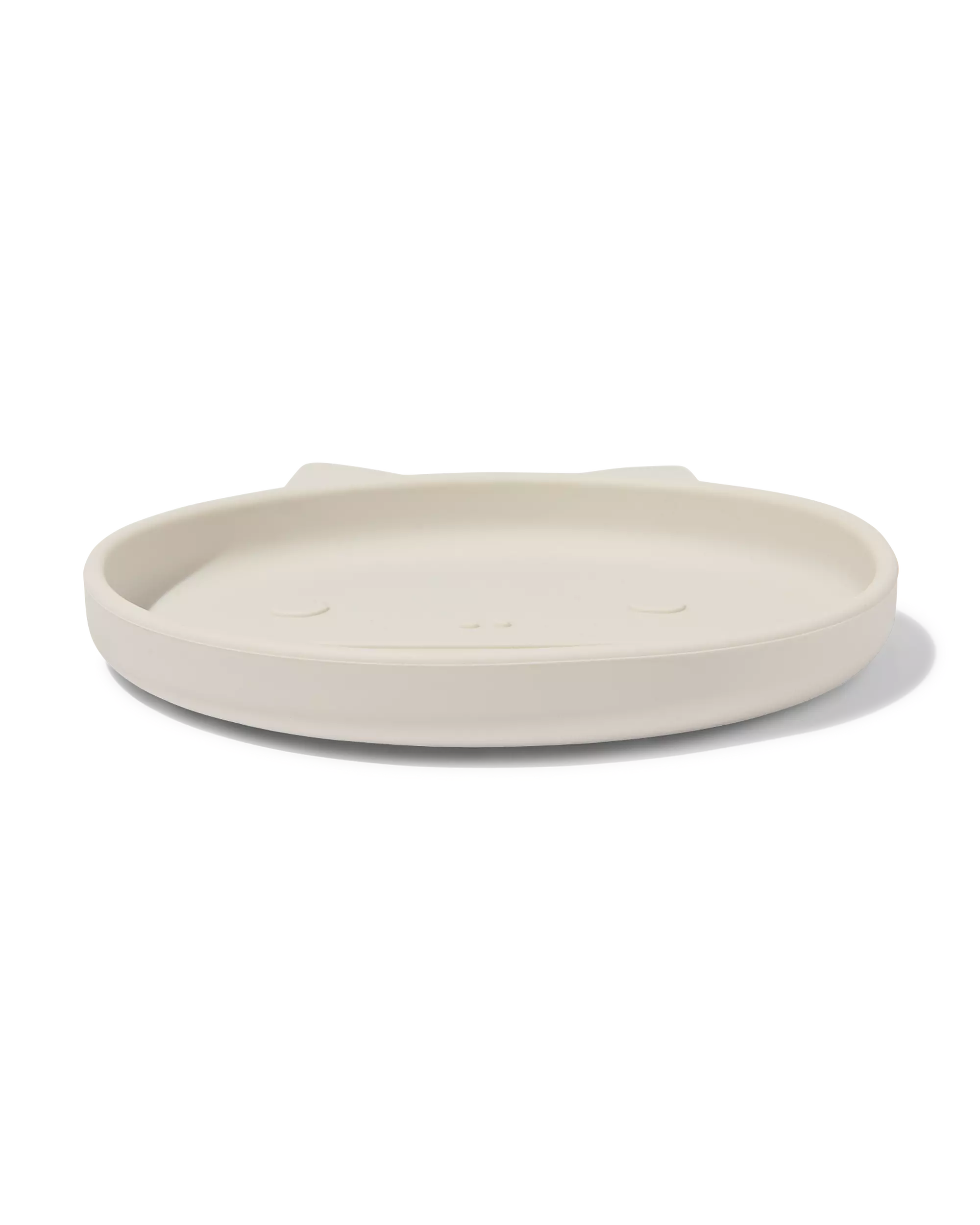 kinderbordje Ø16cm monster siliconen beige