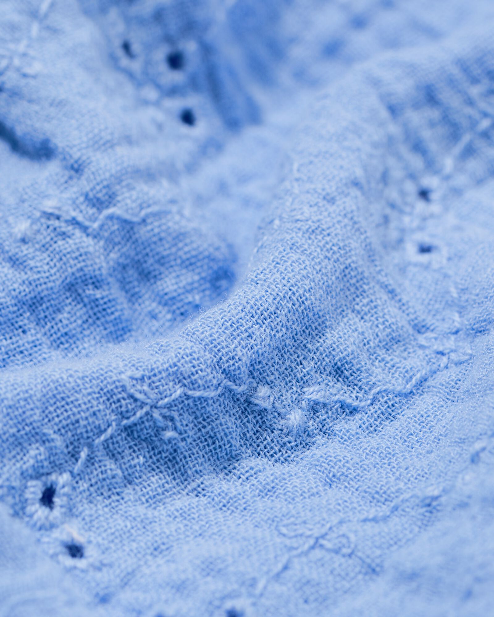 babykledingset broderie blauw - 33003180BLUE - HEMA