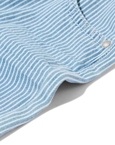 kinderbroek regular fit streep denim denim - 30862943DENIM - HEMA