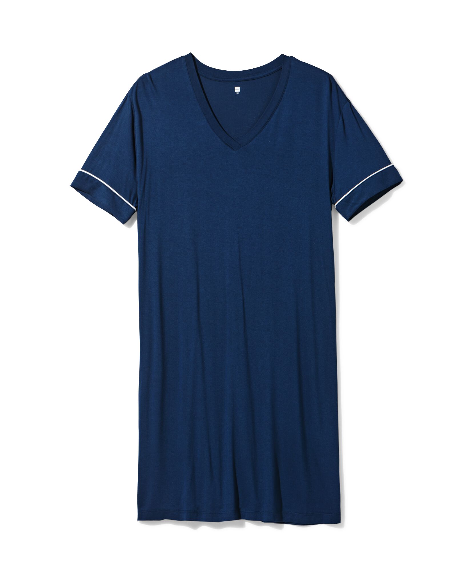 chemise de nuit femme viscose bleu fonc&eacute; - 23410326DARKBLUE - HEMA