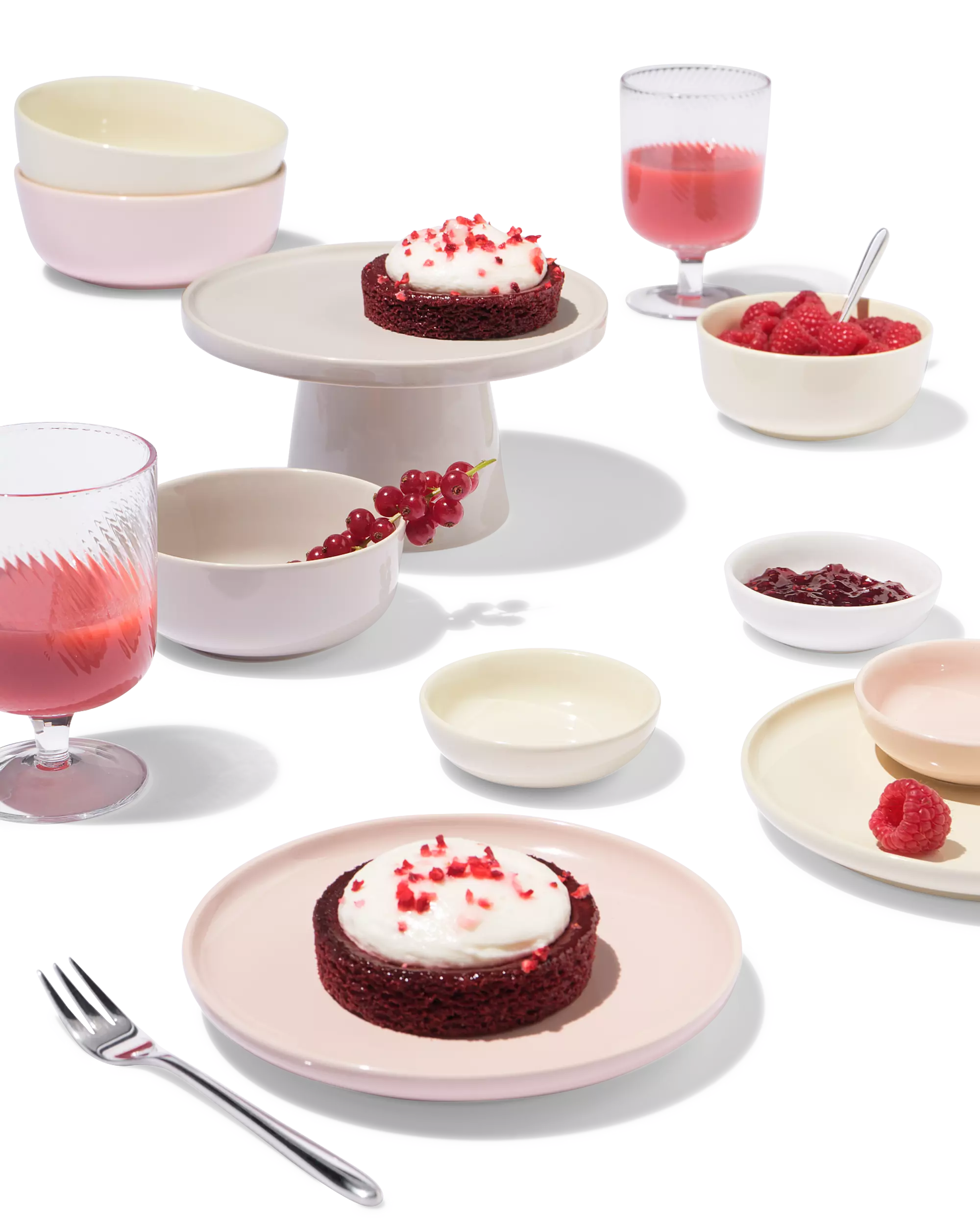 présentoir à gâteau ⌀28cm Knap new bone china jaune