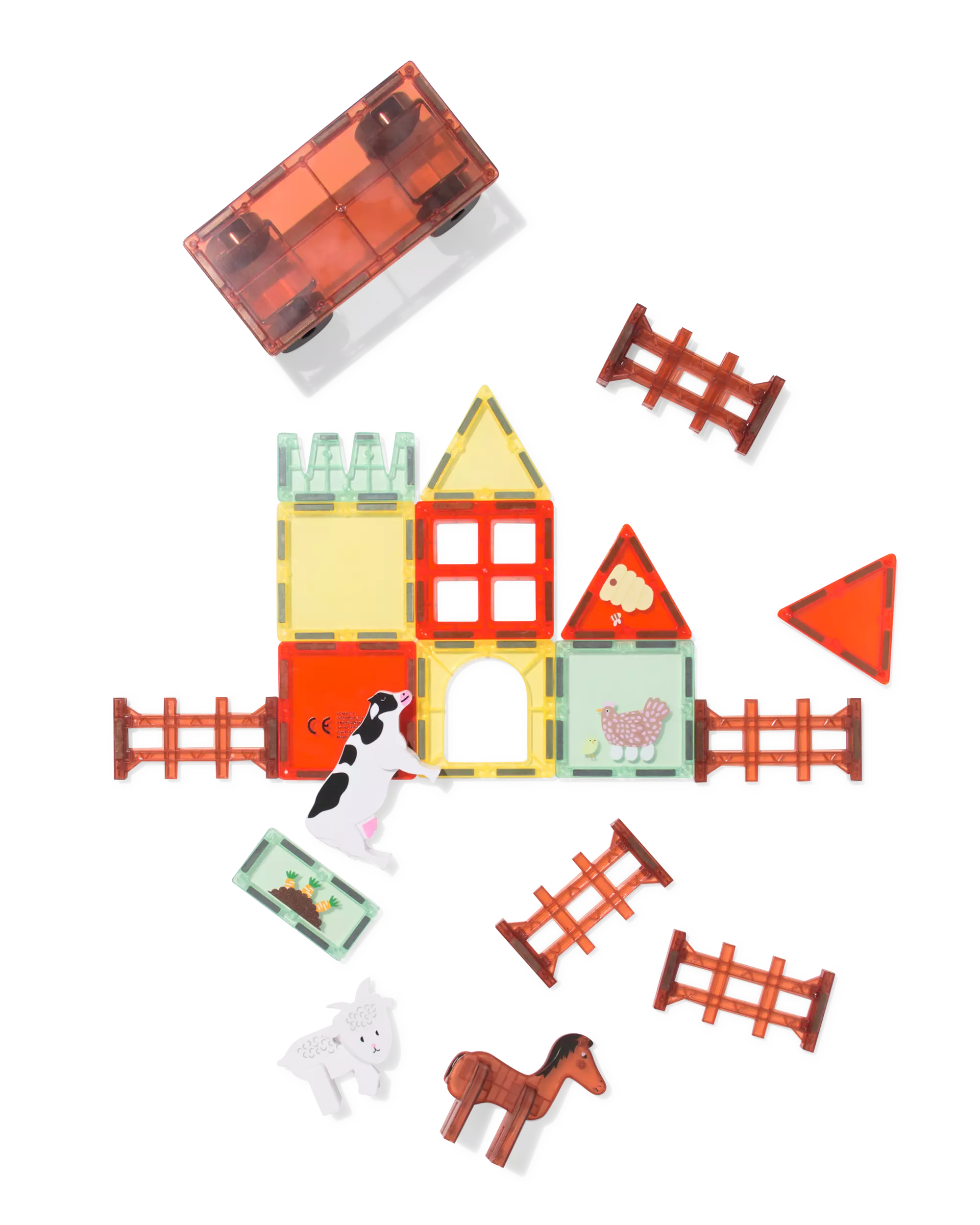 jeu de construction magnétique ferme 20 pièces
