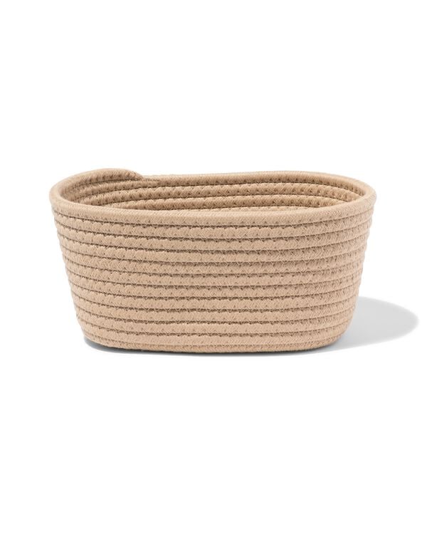 panier 23x11 cm corde beige-brun - 39800049 - HEMA