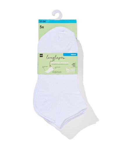 Kinder-Kurzs&ouml;ckchen mit Baumwolle &ndash; 5 Paar wei&szlig; wei&szlig; - 4379710WHITE - HEMA
