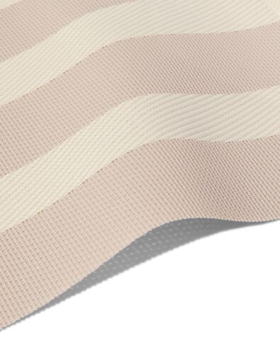 2 sets de table en plastique tiss&eacute; 35x45 beige &agrave; rayures - 5330288 - HEMA