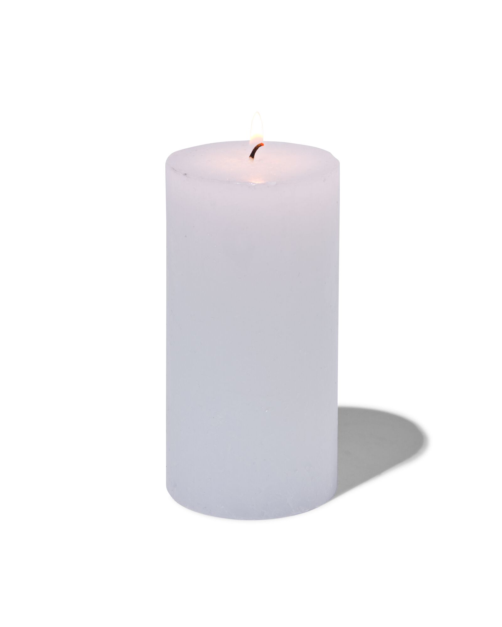 bougie rustique &Oslash;7x13 cm blanc blanc 7 x 13 - 13500706 - HEMA