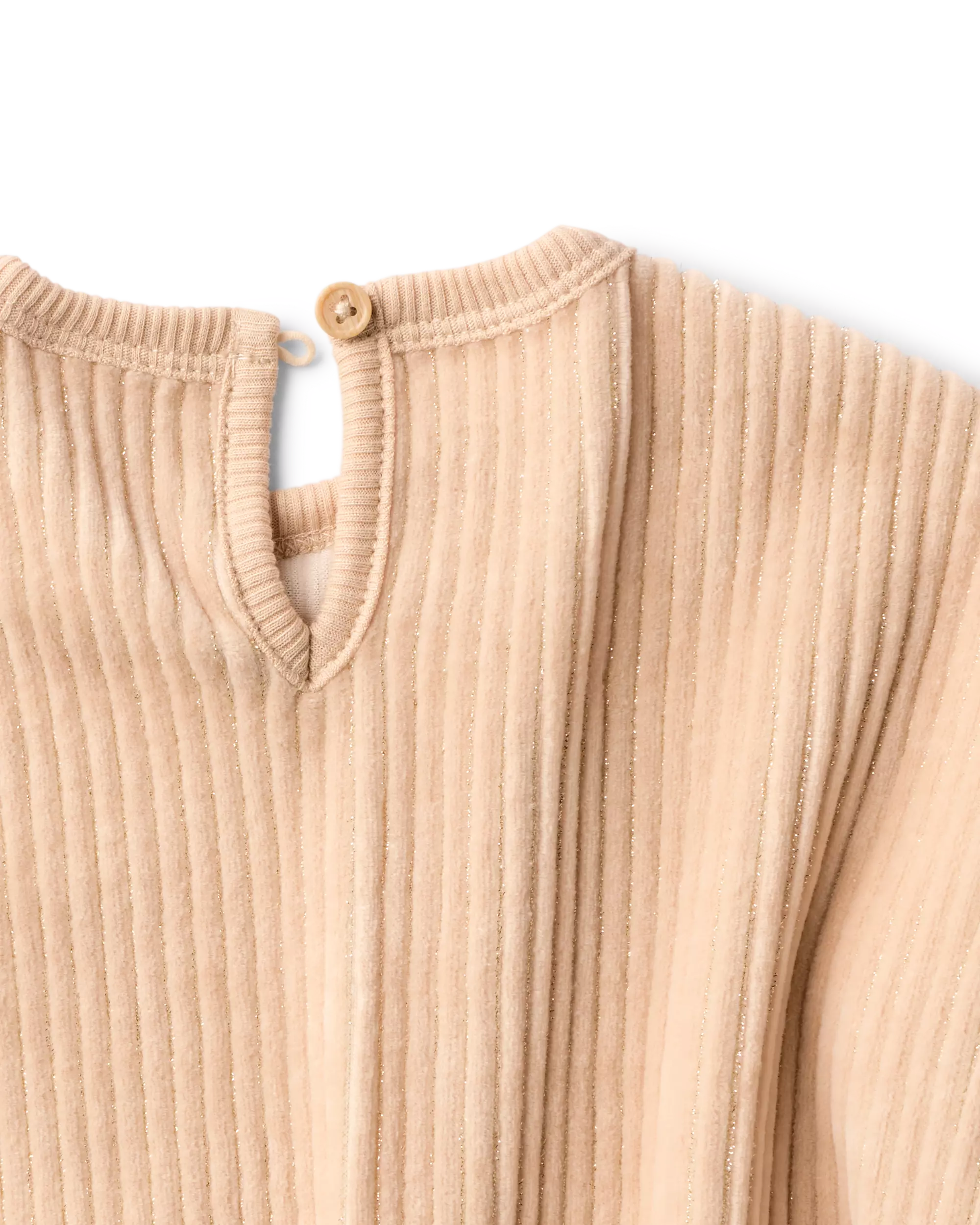 babykledingset velours rib lurex - 2 stuks