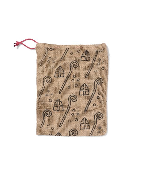 sac en jute 17 x 23 cm Saint-Nicolas - 25900095 - HEMA