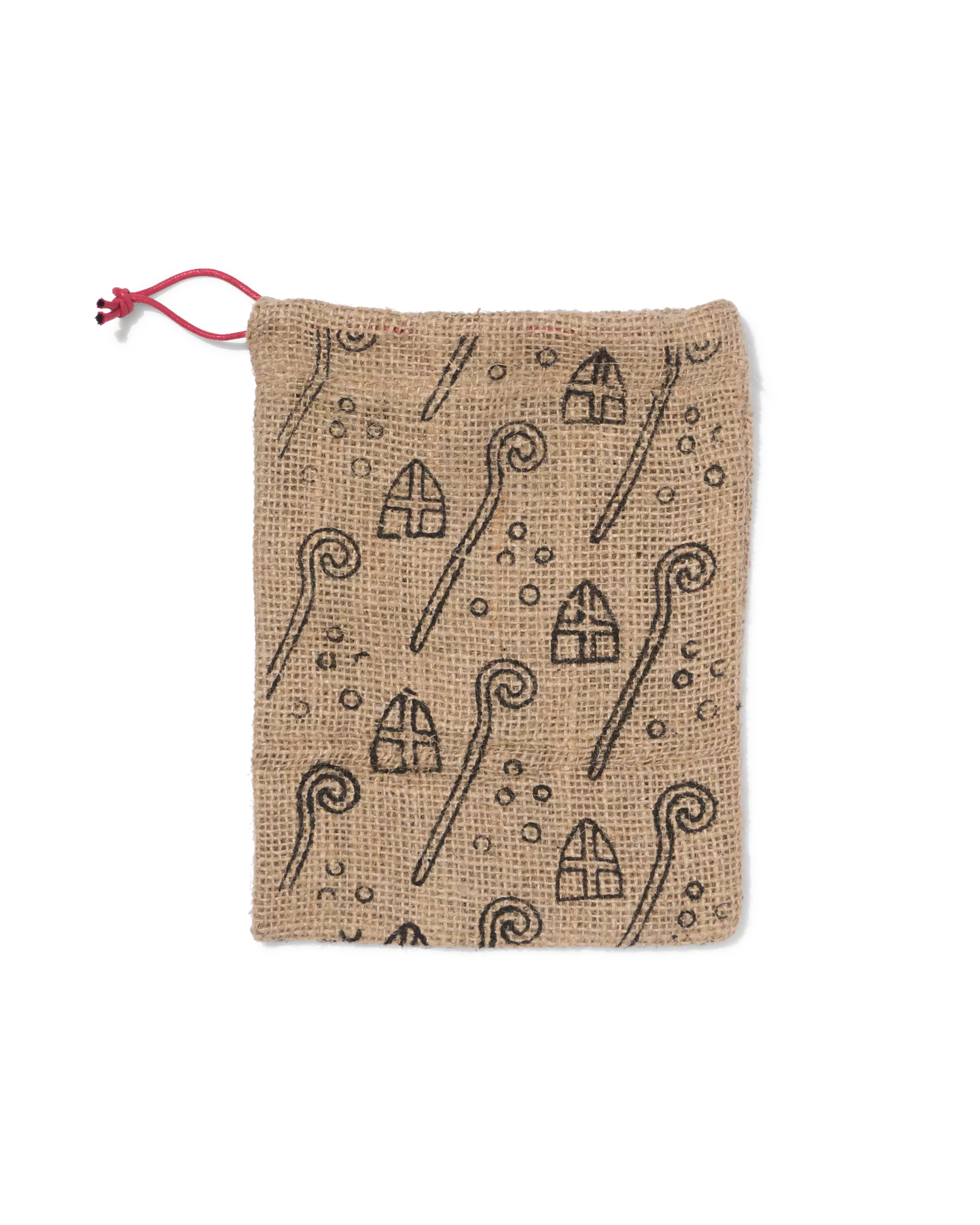 sac en jute 17 x 23 cm Saint-Nicolas