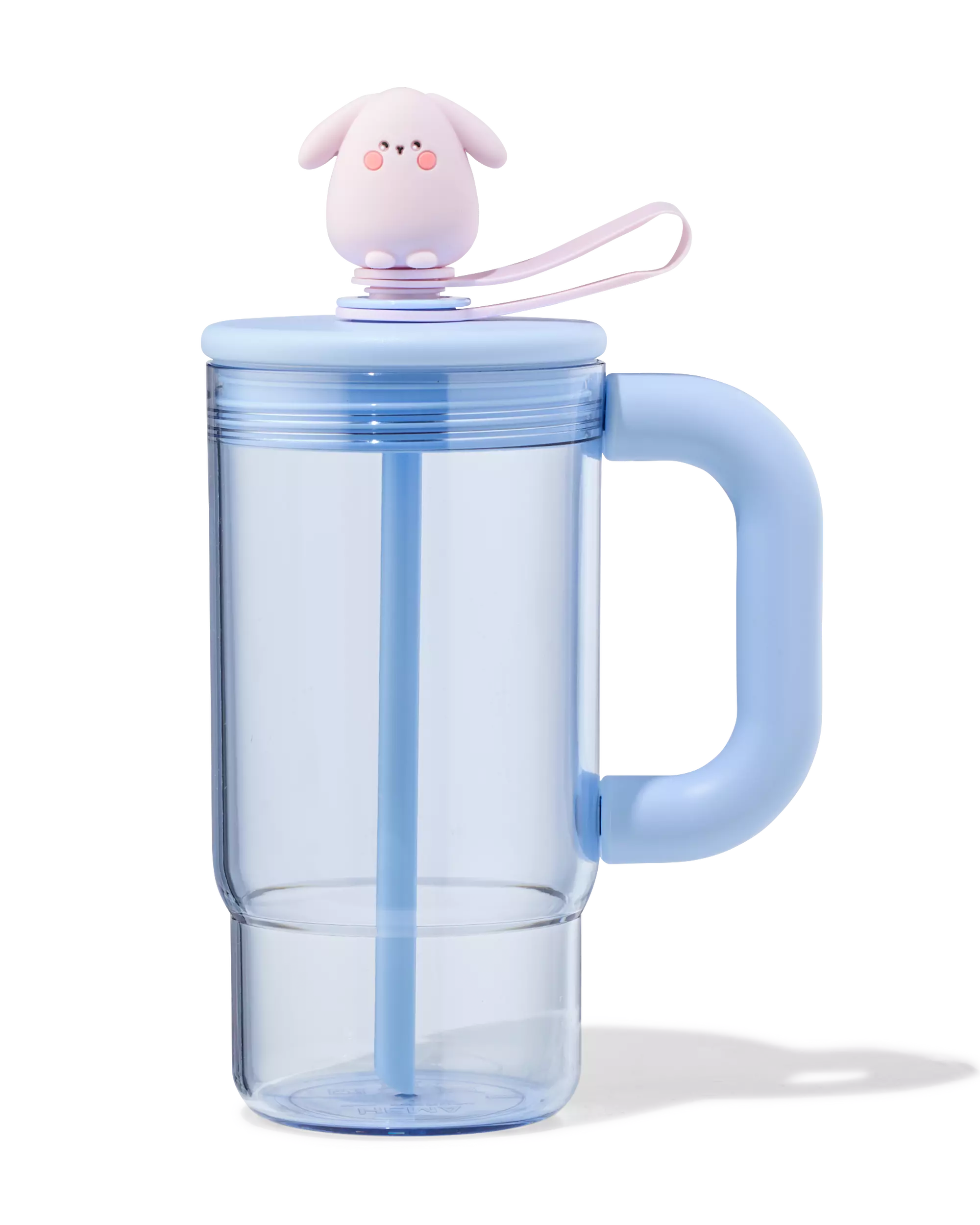 Becher, ⌀ 7,5 × 23 cm, Kaninchen, blau