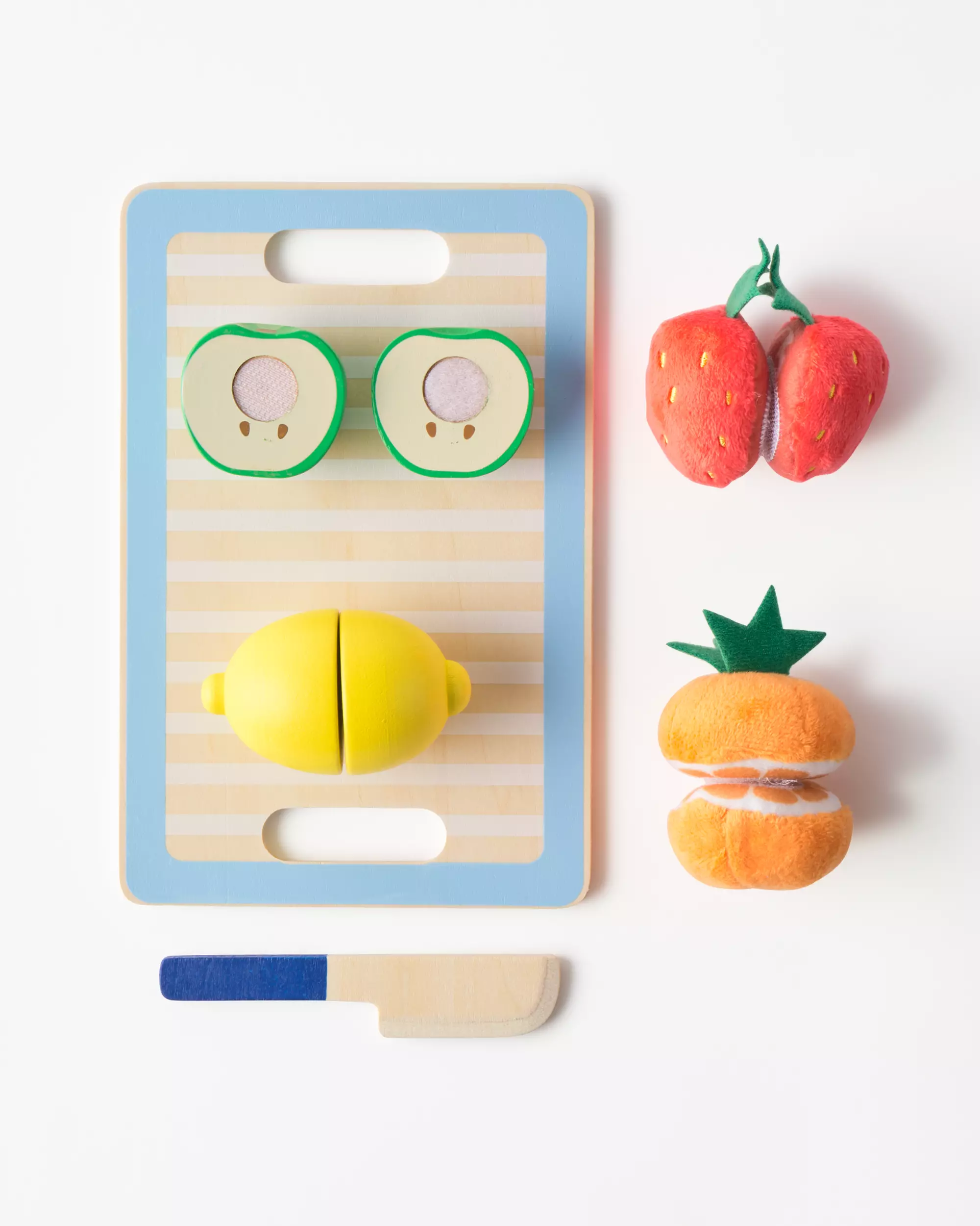 fruit snijset 21.3x5.5cm hout