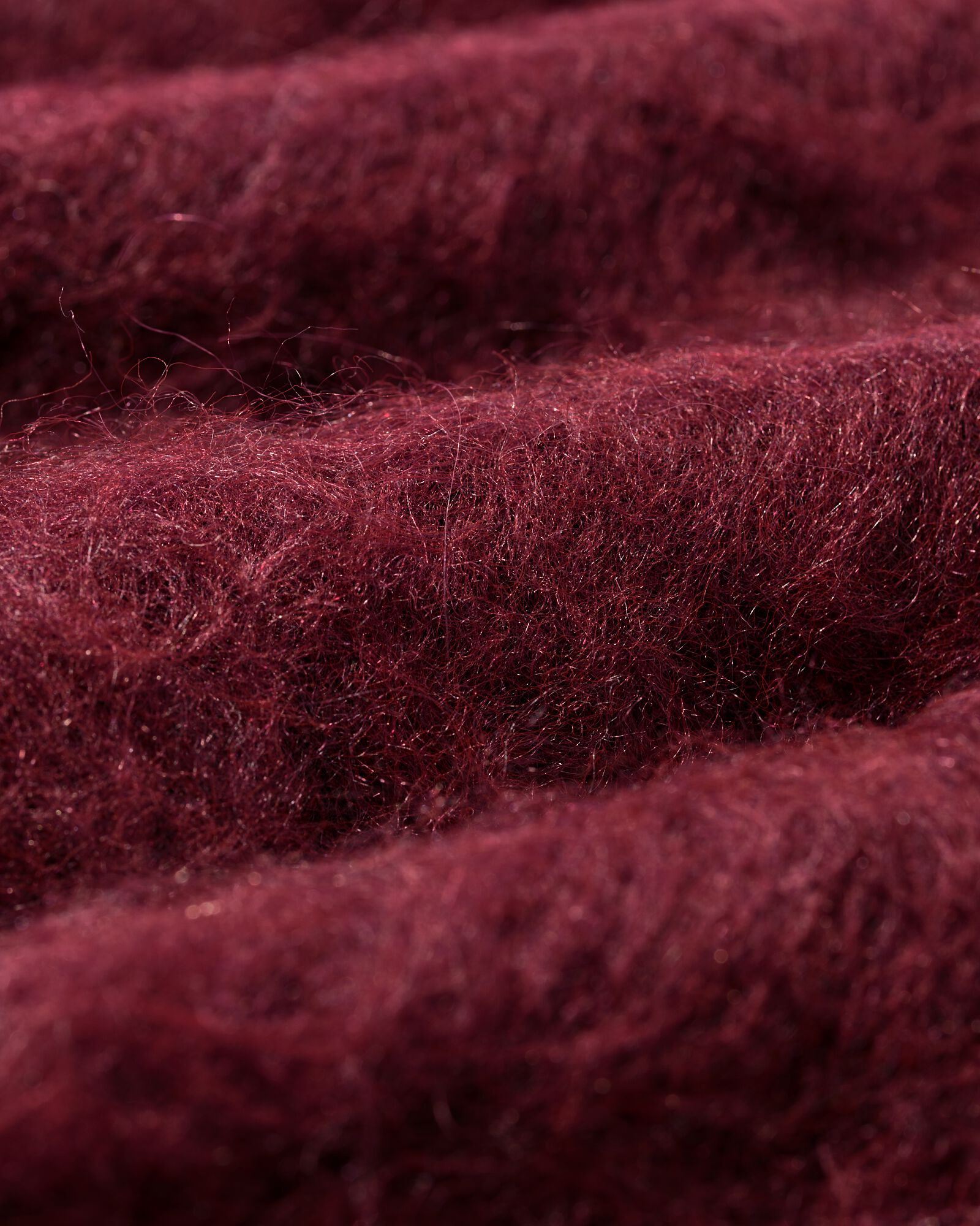 Damenpullover Henna aus Feinstrick bordeauxrot bordeauxrot - 36214690BURGUNDYRED - HEMA