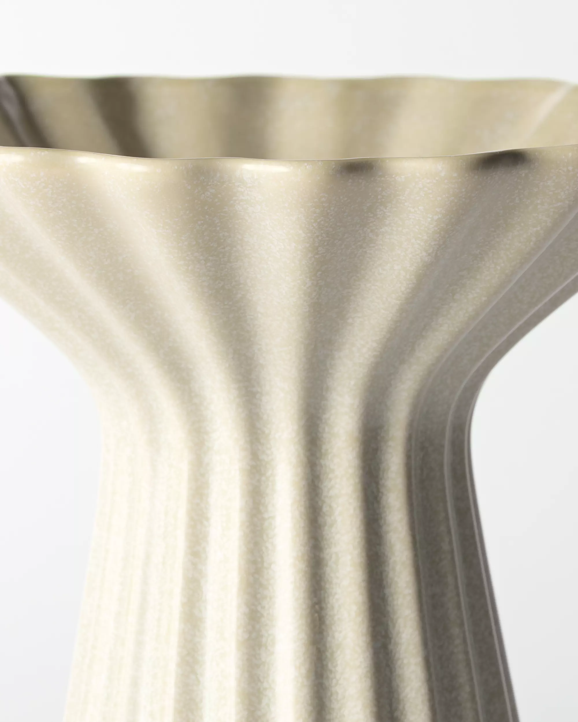 vase ⌀24,5x30cm Zwier céramique moucheté blanc