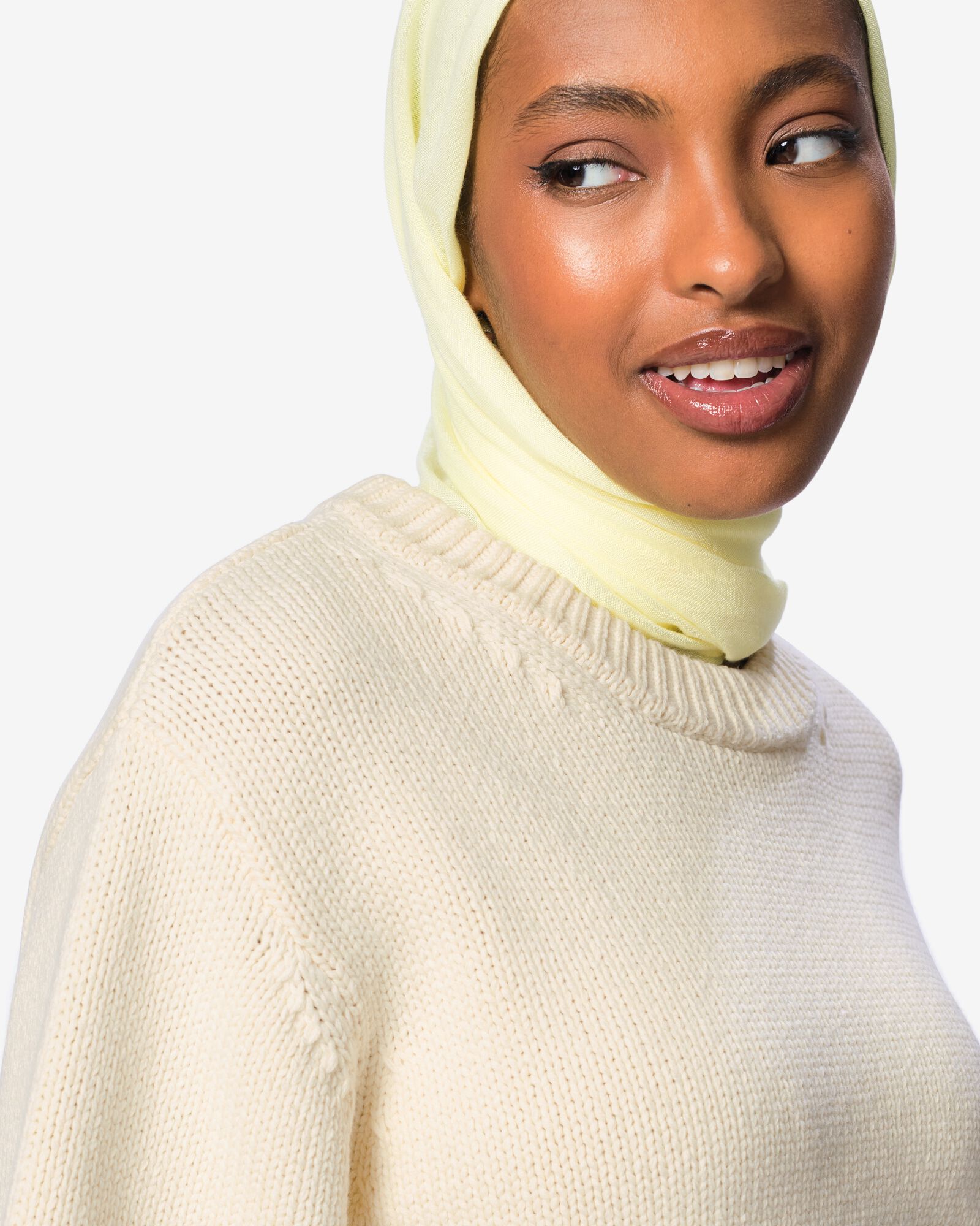 damestrui Nadine fijngebreid gebroken wit gebroken wit - 36213050OFFWHITE - HEMA