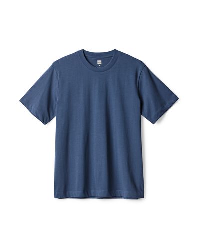 heren T-shirt Elias jersey blauw blauw - 2129860BLUE - HEMA
